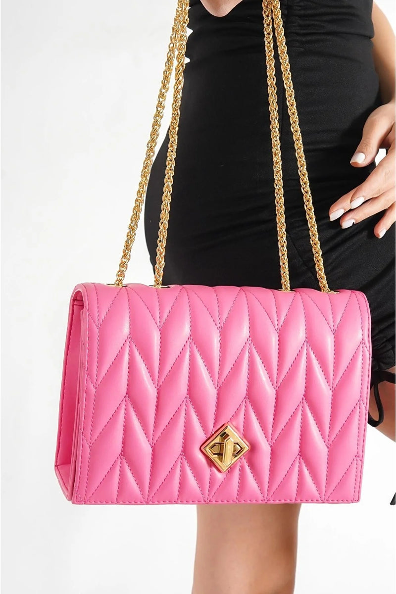 Pink shoulder bag