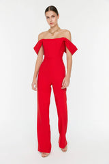 Red jumpsuit