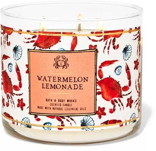 Watermelon lemonade candle