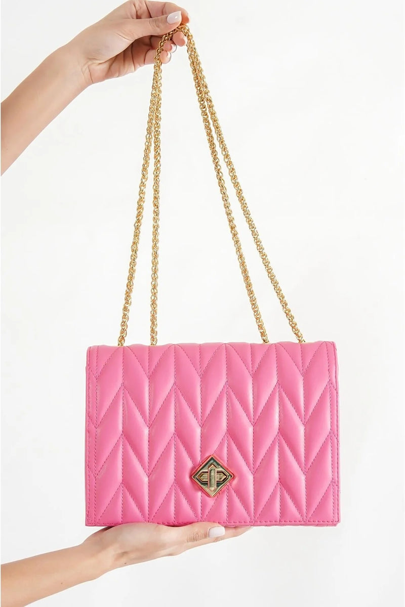 Pink shoulder bag