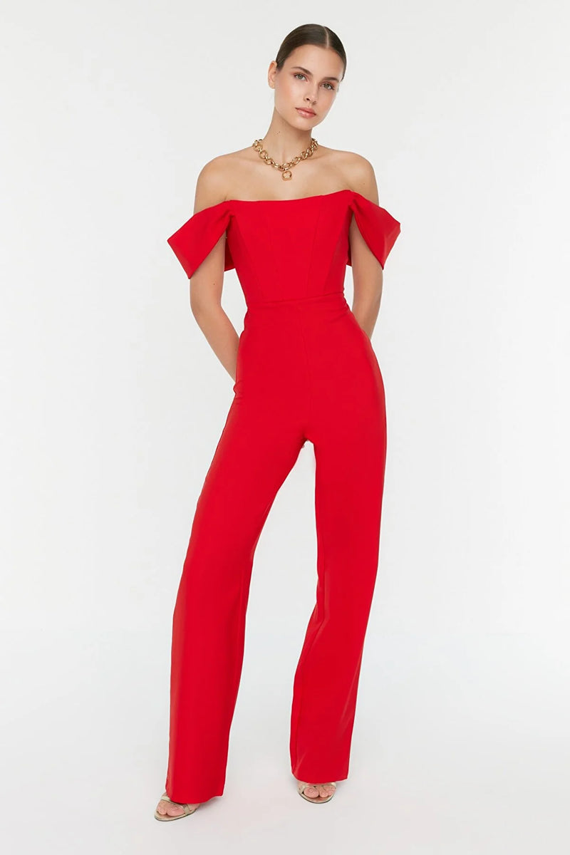 Red jumpsuit