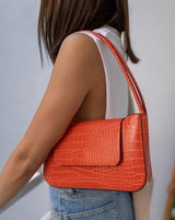 Orange Crocodile Bag